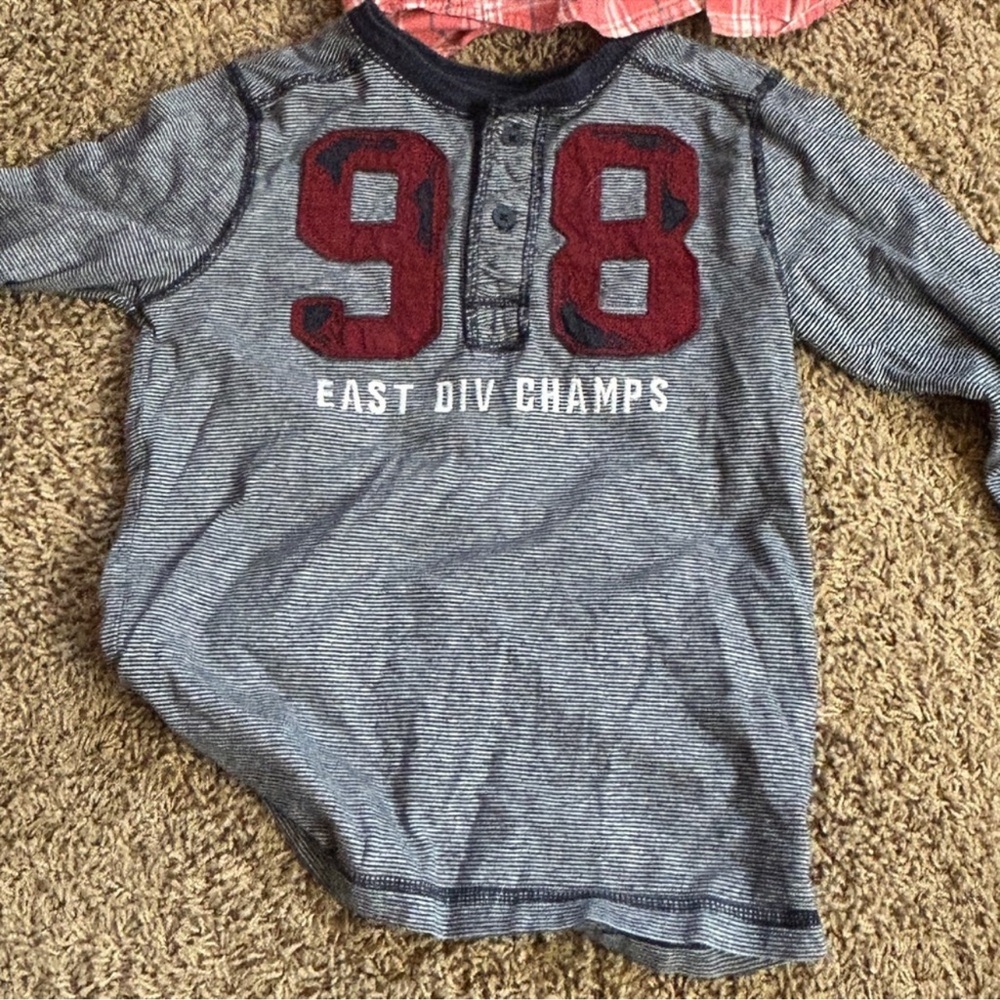 5/$20 Sonoma Kids Long Sleeve Shirt - Blue and Red